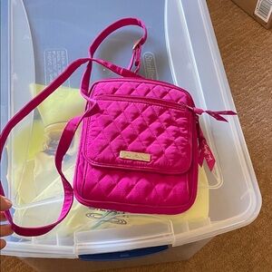 Vera Bradley Fuchsia Quilted Crossbody Bag